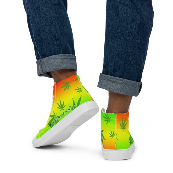 Rasta Percys Men’s high top canvas shoes - Image 3