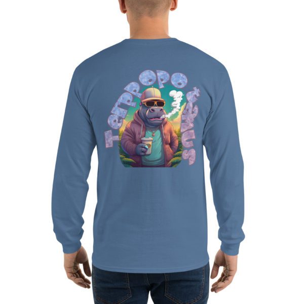 Terppopotamus Men’s Long Sleeve Shirt - Image 46