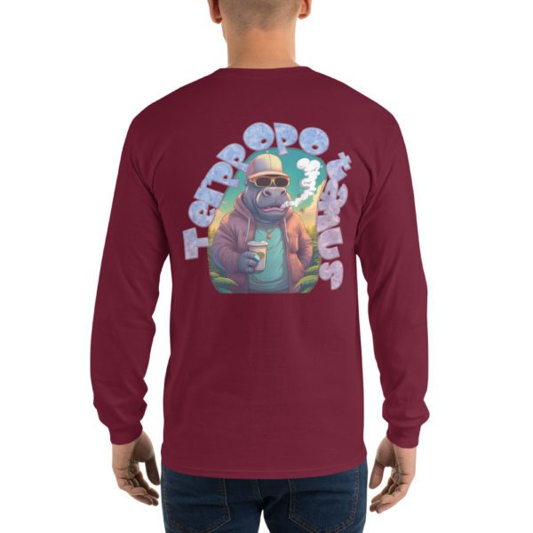 Terppopotamus Men’s Long Sleeve Shirt - Image 16