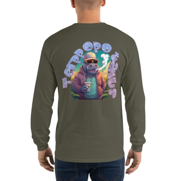 Terppopotamus Men’s Long Sleeve Shirt - Image 40