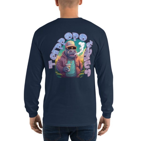 Terppopotamus Men’s Long Sleeve Shirt - Image 10