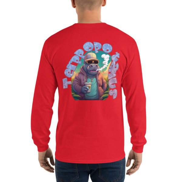 Terppopotamus Men’s Long Sleeve Shirt - Image 28