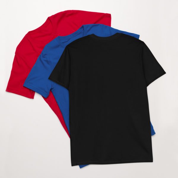 Colorful Metallic Cannabis Leaf Short-Sleeve Unisex T-Shirt - Image 2