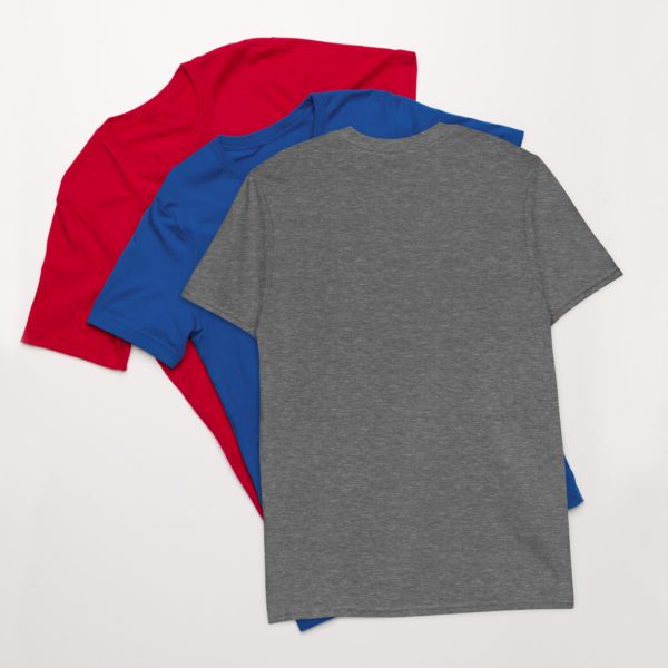 Colorful Metallic Cannabis Leaf Short-Sleeve Unisex T-Shirt - Image 14