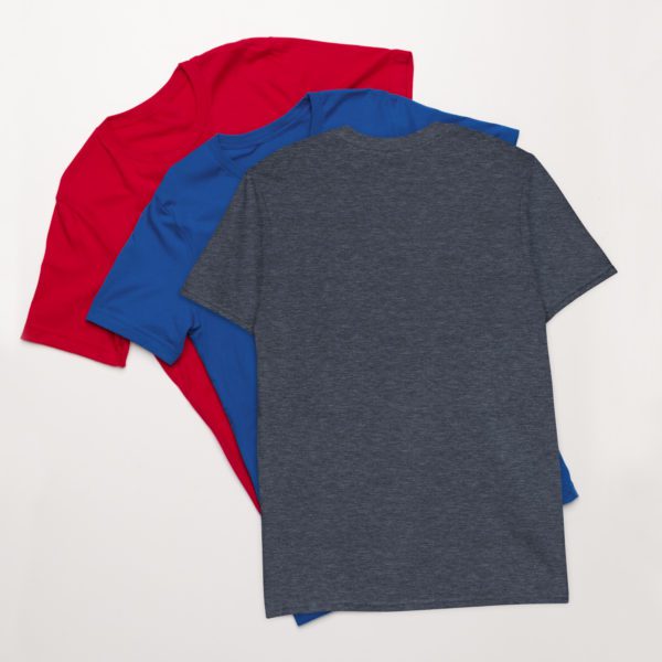 Colorful Metallic Cannabis Leaf Short-Sleeve Unisex T-Shirt - Image 10