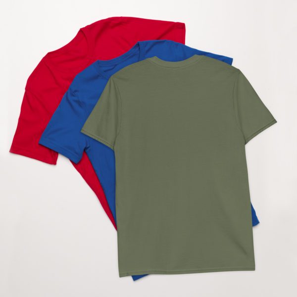 Colorful Metallic Cannabis Leaf Short-Sleeve Unisex T-Shirt - Image 16