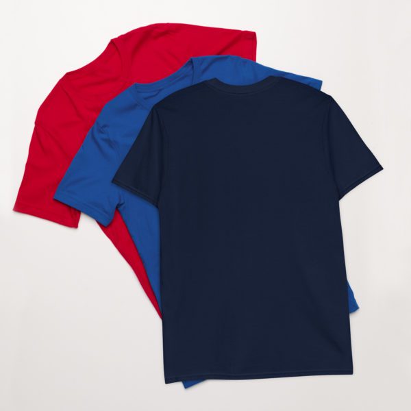 Colorful Metallic Cannabis Leaf Short-Sleeve Unisex T-Shirt - Image 4