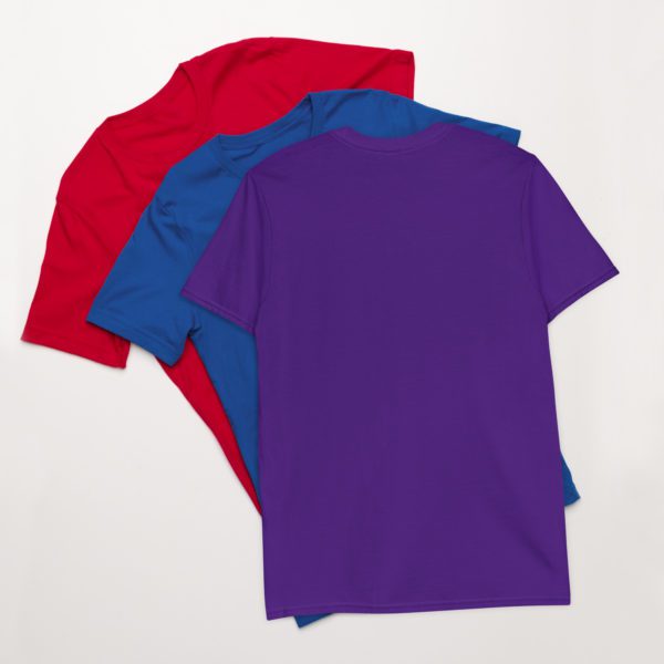 Colorful Metallic Cannabis Leaf Short-Sleeve Unisex T-Shirt - Image 6