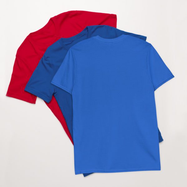 Colorful Metallic Cannabis Leaf Short-Sleeve Unisex T-Shirt - Image 12