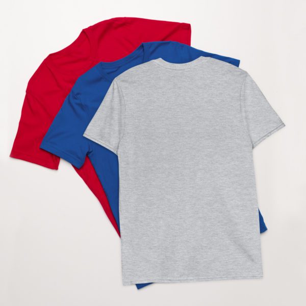 Colorful Metallic Cannabis Leaf Short-Sleeve Unisex T-Shirt - Image 24