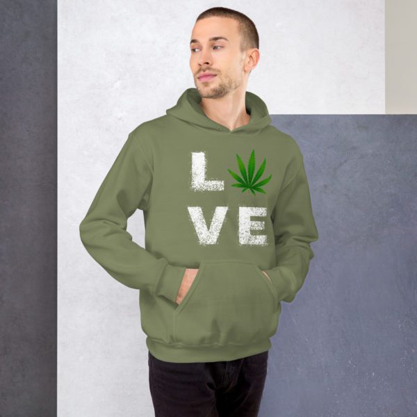 Love Cannabis Unisex Hoodie - Image 45