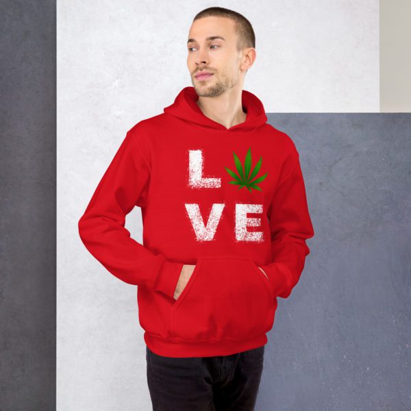 Love Cannabis Unisex Hoodie - Image 17