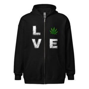 Love Cannabis Unisex heavy blend zip hoodie