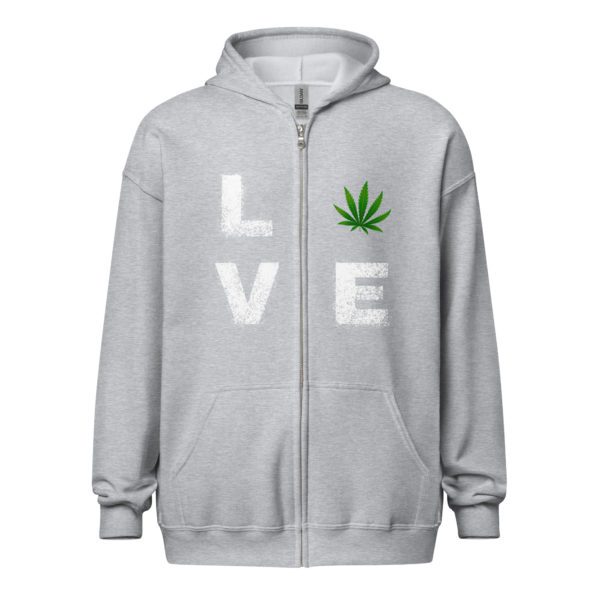 Love Cannabis Unisex heavy blend zip hoodie - Image 21