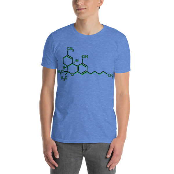 THC Compound Structure with Text - Short-Sleeve Unisex T-Shirt - Image 11